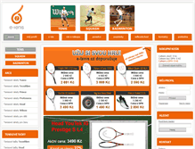 Tablet Screenshot of e-tenis.cz